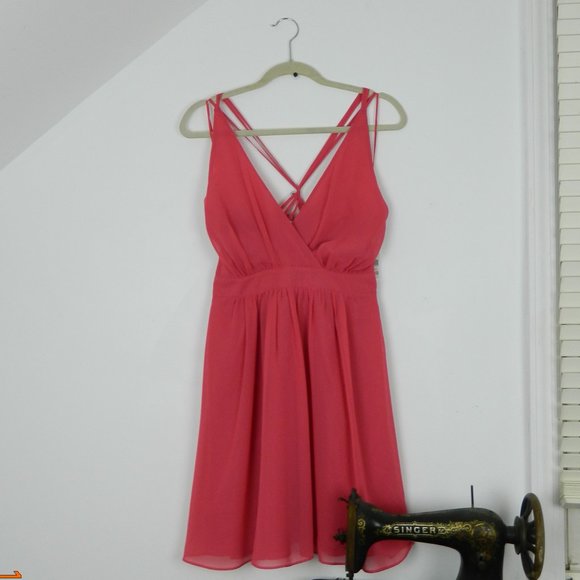 BONGO Red Raspberry Razor Strap Dress - Picture 3 of 8